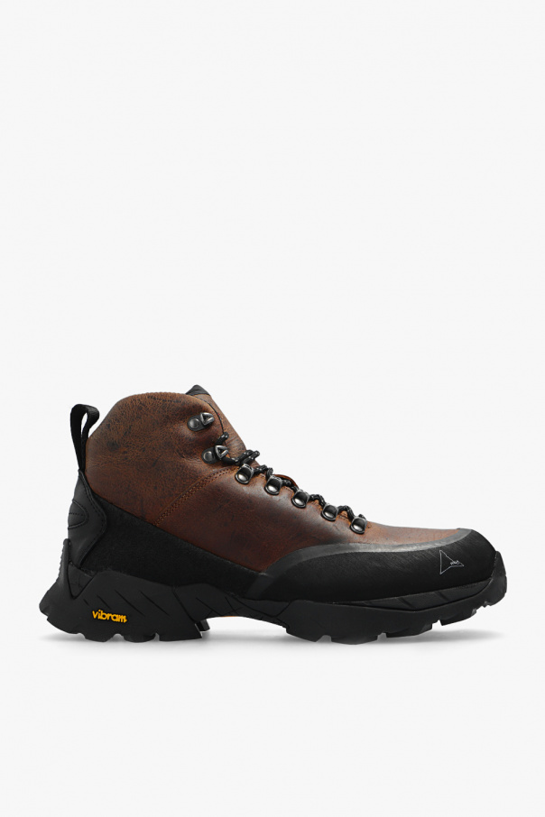 スニーカー ROA Two-tone leather and rubber Andreas ankle boots Andreas Black – ROA